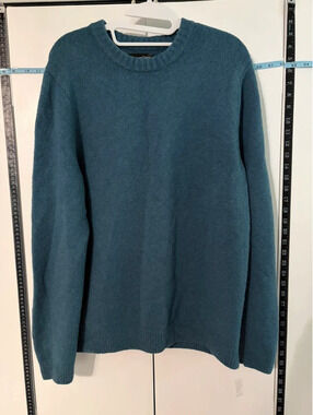 Treasure & Bond Men’s Medium Blue Merino Wool Alpaca Blend Crewneck Sweater NWOT